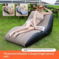 Fauteuil de salon moderne et minimaliste pour couples, canapé gonflable portable, siège d'extérieur, lit de jour imperméable pour la maison, en PVC écologique
