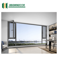 Lukliving Nouveau Design Fenêtre à battants Profil en aluminium Double vitrage Fenêtres à battants