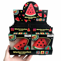 Jouet Squishy Pastèque Needoh – Tranche de Fruit Réaliste en Gel Doux à Presser – Jouet Sensoriel Anti-Stress – Cadeau pour Enfants et Adultes – Idéal pour le Bureau