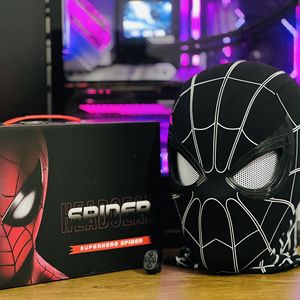 Disfraz de <span class=keywords><strong>Spiderman</strong></span> para Fiesta de Halloween 2025, Máscara de Superhéroe, Disfraz de <span class=keywords><strong>Spiderman</strong></span> con Máscaras LED - Product Image 4