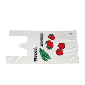 Sacs shopping en plastique PE biodégradable imprimés, personnalisables, de haute qualité, très demandés, en gros, sur rouleau - Product Image 2
