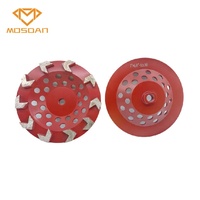 Roue de coupe de meulage en diamant de 7 pouces avec 10 flèches pour le meulage du béton