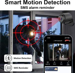 Kamera WiFi Mini Laris Manis Bertenaga Baterai 2MP H.264 HD Video Deteksi Gerak Penglihatan Malam 1 Tahun untuk Keamanan Rumah Kantor - Product Image 2