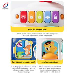 Juguete Sensorial Electrónico Inteligente Montessori Chengji, Andador Educativo 4 en 1 con Luz y Música, Carrito Multifuncional para Bebés - Product Image 3