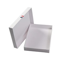 Boîte cadeau plate en carton recyclable de haute qualité avec logo personnalisé, en papier artistique, avec couvercle et base, pour bijoux ou sous-vêtements