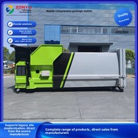 Compresseur de déchets mobile intelligent personnalisé, résistant aux hautes températures et hermétique, solution de gestion des déchets pour le Moyen-Orient