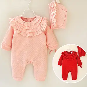 Articoli In Stock che vendono articoli all'ingrosso vestiti per bambini India 1 anno di età abbigliamento infantile ragazza spessa pagliaccetto invernale - Product Image 1