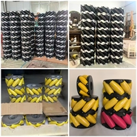 Roue Mecanum en polyuréthane OEM de 12 pouces, diamètre 310 mm, charge élevée 1000 kg