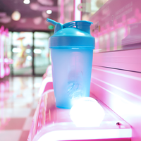 Bouteille d'eau en plastique pour Fitness, 400ml, pp sans bpa, pour GYM, protéine, logo personnalisé, sport, motivation, secouer, tasses