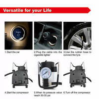 Pompe à air portative 12v voiture Mini Compresor compresseur d'air électrique gonfleur de pneu pompe à air pour Machine de compresseur de pneu de voiture