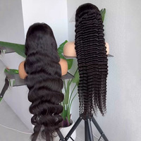 Vente en gros livraison directe de cheveux humains cambodgiens vierges front de cheveux humains vague de corps HD vendeur de perruques Full Lace Front sans colle