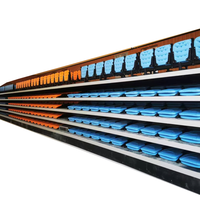 Chaise Tribune Rétractable Facile à Utiliser Conception Pliante pour Lycée Collège Église Événements Sportifs