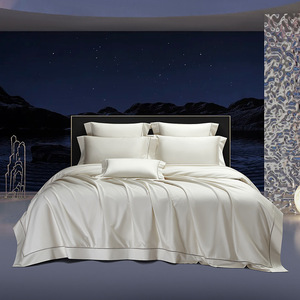 Pima Cotton Duvet Cover Set 200 Count <b>White</b> Solid Color <b>Double</b> Size Long Staple Cotton Bedding Home Use - Product Image 1