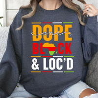 Impression par transfert thermique DTF en gros, thermocollant, motif lavable à chaud pour vêtements, thème Histoire des Noirs