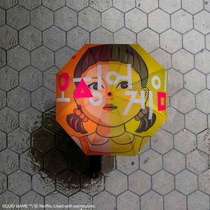 Sombrillas plegables de protección solar portátiles con logotipo de Publicidad promocional personalizado original de Netflix Juego de calamar coreano oficial 3 - Product Image 2