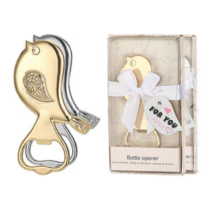 Ouvre-bouteille en forme d'oiseau souvenir de mariage <span class=keywords><strong>moins</strong></span> <span class=keywords><strong>cher</strong></span> en métal de fabricant professionnel - Product Image 3