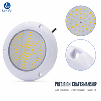 Projecteur LED RGB ultra-mince pour piscine, étanche IP68, éclairage mural subaquatique avec PC/ABS pour piscines, étangs et murs