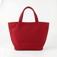 Sac fourre-tout en toile personnalisé avec logo, pochette de rangement pliable sans fermeture pour cadeaux, rouge, 22x17x21,5 cm, usage quotidien, voyage en plein air