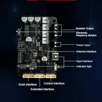   Carte d'amplification de puissance DSP 5.0 40W*2 Stéréo avec réglage des aigus, prise en charge de la division de fréquence et du logiciel de réglage