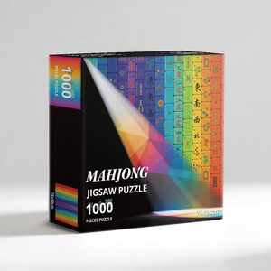 Rompecabezas de Mahjong <span class=keywords><strong>Personalizado</strong></span> con Logotipo del Fabricante, 1000 Piezas, 75x50cm, Juego Educativo para Aliviar el Estrés, Regalo Familiar para Adultos - Product Image 1