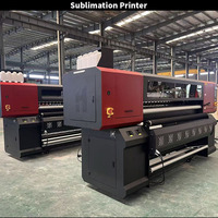 Precio de la industria de gran formato 1,8 m 8 cabezales I3200 Impresora de inyección de tinta de sublimación digital Nueva máquina de impresión de tela para textiles