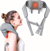 Masseur de cou Eveekon avec chaleur et shiatsu, masseur de cou et d'épaules rechargeable, masseur de cou, d'épaules et de dos