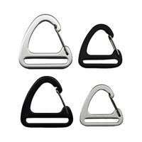 Mousqueton triangulaire en aluminium aéronautique - Clip à boucle métallique pour sacs, ceintures et accessoires de quincaillerie, Fourniture directe usine