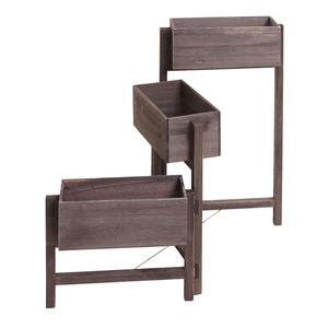Étagères à plantes en bois durables et écologiques, pliables, de style contemporain, avec un design traditionnel pour l'affichage des plantes de jardin - Product Image 2