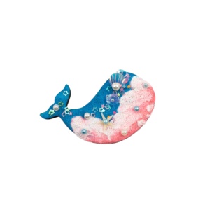 Magnete per Frigorifero Benji Fatto a Mano in Resina con Conchiglia Marina Vera, Souvenir da Spiaggia, Decorazione Costiera per Casa, Accessorio da Cucina, Regalo - Product Image 1