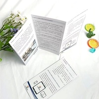 Dépliants imprimés personnalisés brochures pliables manuels d'instructions dépliants publicitaires menus à emporter affiches impression