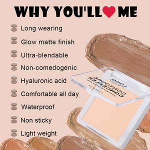 Corrector Cremoso Suave de Marca Privada Más Vendido con MOQ Bajo, Acabado Mate, Resistente al Agua, Vegano, <span class=keywords><strong>Bronceador</strong></span> en Crema, Contorno en Crema - Product Image 4