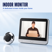 WiFi Video Door Phone 1080P HD Solar Powered Water Resistant Peephole Smart Viewer Two Way Talk Night APP