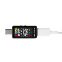 Testeur USB Type-C avec affichage en temps réel des tensions et du courant pour l'analyse des performances de la batterie, outil pour électricien