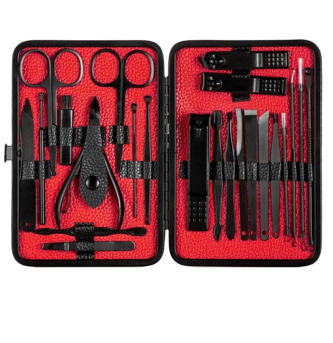 OEM Маникюрные щипчики для ногтей набор бытовой нержавеющая сталь ухочистка кусачки для ногтей Маникюр Педикюр с резиновым покрытием