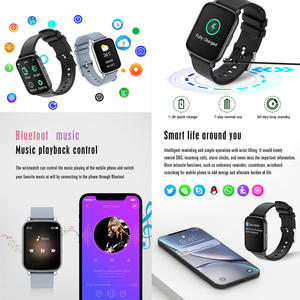 Montre connectée P40 avec logo personnalisé, étanche, design de niveau natation, <span class=keywords><strong>calcul</strong></span> des pas, fréquence cardiaque, la plus vendue sur Lazada - Product Image 5