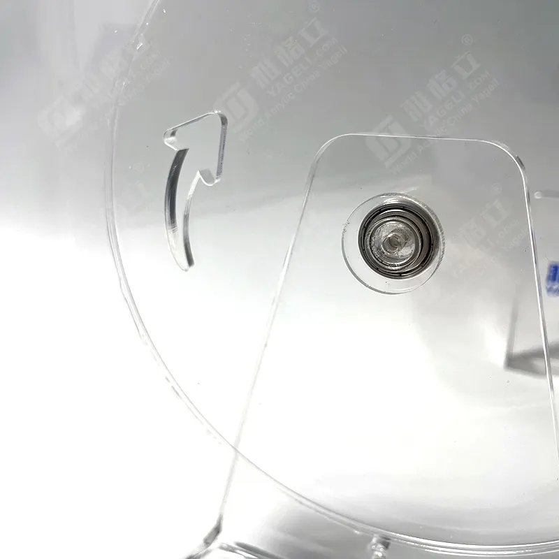 Roue d'exercice de hamster transparente de conception personnalisée d'usine Spinner silencieux pour l'affichage
