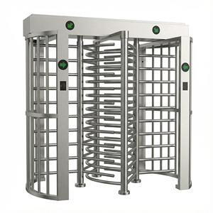 Tourniquet à trois rouleaux avec bras rétractable, NFC, étanche, à double hauteur, automatique, en acier inoxydable - Product Image 1