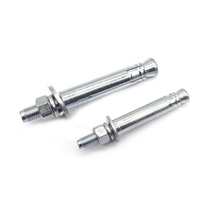 Pernos de Anclaje Mecánico, Anclajes de Manguito, Rosca Métrica Gruesa, Galvanizados en Caliente, Grado A, Nivel 4.8, Acero Q235 para Construcción - Product Image 1