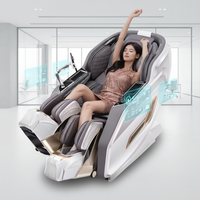 Fauteuil de massage robotisé chinois de haute qualité, modèle phare, avec mécanisme d'étirement 4D, inclinaison zéro gravité et physiothérapie infrarouge
