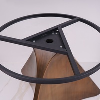 Base de table en laiton, style nouveau baroque, bronze, ronde, pour restaurant, base de table à manger et base en acier inoxydable, base en métal doré, table d'appoint
