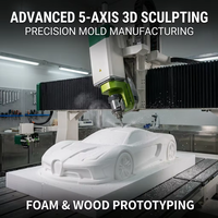 Routeur CNC à 5 axes EW1 avec table mobile 1325 1530 4*8ft pour le traitement de pièces complexes tridimensionnelles à haute efficacité
