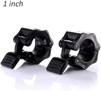 Pinces d'haltères de 1 pouce-paire de verrous de 1 pouce de diamètre, plaques de poids de barre Standard, Clips de collier, vente en gros, LXY-175