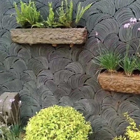 Decoración interior del hogar Modelo 3D Diseño Capacidad Bloque Hormigón artificial Hoja de teja recubierta de piedra