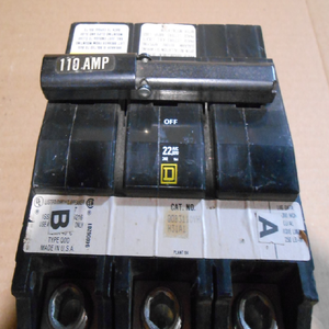 Nouveau disjoncteur original SQD QOB3110VH en stock, 110 3P 240V TYPE <span class=keywords><strong>QOD</strong></span> 110A 3 pôles 22KA - Product Image 2