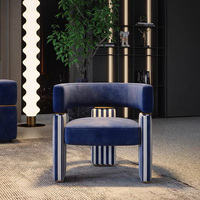 Fauteuil de détente moderne en tissu avec design confortable pour salon, chambre et bureau à domicile, couleur personnalisable