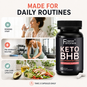 Etiqueta Personalizada Shecome, Suplemento Dietético Keto, Apoyo para el Control de Peso para Hombres y Mujeres, 60 Cápsulas Keto BHB - Product Image 2