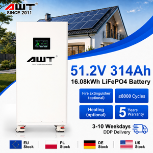 Batterie Lithium-Ion LiFePO4 48V 16Kwh 51.2V 314Ah 300Ah pour Stockage Solaire, Disponible en Stock UE (DDP), Capacités Variées (10Kwh, 15Kwh, 30Kwh, 40Kwh, 48Kwh) - Product Image 1