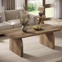 Table basse en bois de style farmhouse de 47 pouces, table centrale rustique pour salon, meubles de maison