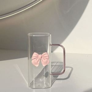 Nuevo Vaso Cuadrado de Vidrio Borosilicato de Alta Calidad 2025 con Tapa y Pajita para Bebidas - Product Image 2