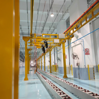Pont roulant à rail rigide d'intérieur de 2 tonnes à haute résistance à la traction Q355B avec palan électrique CE ISO